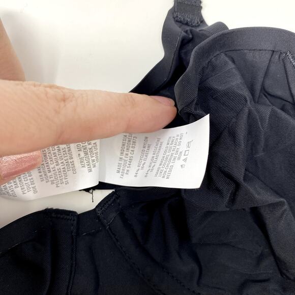 NEW Aerie Smoothez Black Neutral Full Coverage Unlined Underwire Bra 32C - Picture 2 of 3